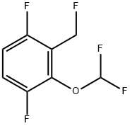 1,4-Difluoro-2-difluoromethoxy-3-(fluoromethyl)benzene Structure