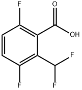 2-(二氟甲基)-3,6-二氟苯甲酸 结构式