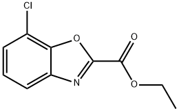 2-Benzoxazolecarboxylic acid, 7-chloro-, ethyl ester Struktur