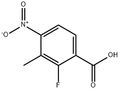 2-氟-3-甲基-4-硝基苯甲酸,1806374-68-4,结构式