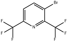 Pyridine, 3-bromo-2,6-bis(trifluoromethyl)- 化学構造式