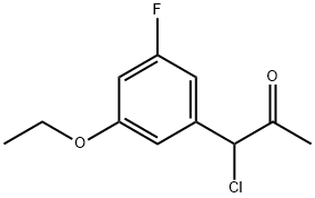 1-Chloro-1-(3-ethoxy-5-fluorophenyl)propan-2-one Structure