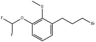 2-(3-Bromopropyl)-6-(difluoromethoxy)thianisole Structure