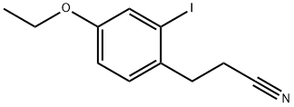 4-Ethoxy-2-iodophenylpropanenitrile Structure