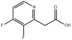 2-Pyridineacetic acid, 3,4-difluoro- Struktur