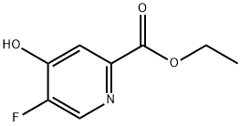 2-Pyridinecarboxylic acid, 5-fluoro-4-hydroxy-, ethyl ester Structure