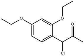 1-Chloro-1-(2,4-diethoxyphenyl)propan-2-one Struktur