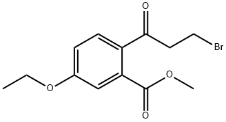 Methyl 2-(3-bromopropanoyl)-5-ethoxybenzoate 结构式