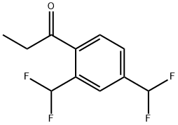 1-(2,4-Bis(difluoromethyl)phenyl)propan-1-one Structure