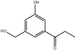 3-(Hydroxymethyl)-5-propionylphenol 结构式