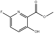2-Pyridinecarboxylic acid, 6-fluoro-3-hydroxy-, methyl ester 化学構造式