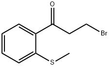 3-Bromo-1-(2-(methylthio)phenyl)propan-1-one 化学構造式
