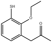 1-(2-Ethoxy-3-mercaptophenyl)propan-2-one Struktur