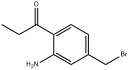 1-(2-Amino-4-(bromomethyl)phenyl)propan-1-one 结构式