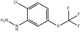 1-(2-Chloro-5-(trifluoromethylthio)phenyl)hydrazine Structure