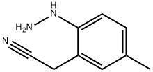 2-Hydrazinyl-5-methylphenylacetonitrile Structure