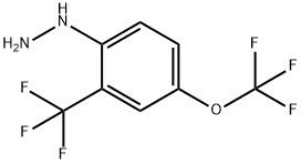 5-(Trifluoromethoxy)-2-hydrazinylbenzotrifluoride 结构式