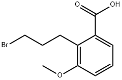 2-(3-Bromopropyl)-3-methoxybenzoic acid 结构式