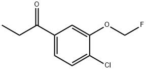 1-(4-Chloro-3-(fluoromethoxy)phenyl)propan-1-one Structure