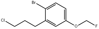 1-Bromo-2-(3-chloropropyl)-4-(fluoromethoxy)benzene Struktur