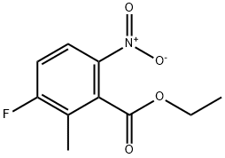 3-氟-2-甲基-6-硝基苯甲酸乙酯, 1806479-38-8, 结构式