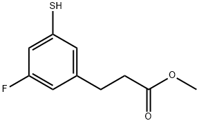 Methyl 3-fluoro-5-mercaptophenylpropanoate 结构式