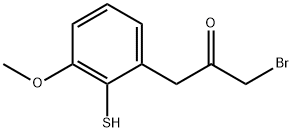 2-(3-Bromo-2-oxopropyl)-6-methoxythiophenol 结构式