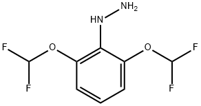 (2,6-Bis(difluoromethoxy)phenyl)hydrazine Structure