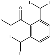 1-(2,6-Bis(difluoromethyl)phenyl)propan-1-one Structure