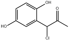 1-Chloro-1-(2,5-dihydroxyphenyl)propan-2-one Struktur