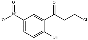 2-(3-Chloropropanoyl)-4-nitrophenol Struktur