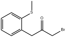 1-Bromo-3-(2-(methylthio)phenyl)propan-2-one 结构式