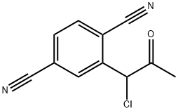 1-Chloro-1-(2,5-dicyanophenyl)propan-2-one Structure