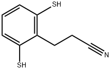 2,6-Dimercaptophenylpropanenitrile 结构式