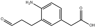 4-Amino-3-(3-oxopropyl)phenylacetic acid Structure