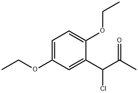 1-Chloro-1-(2,5-diethoxyphenyl)propan-2-one Structure