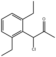 1-Chloro-1-(2,6-diethylphenyl)propan-2-one 化学構造式