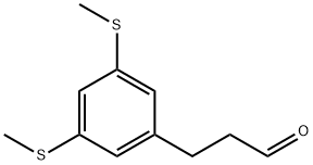 (3,5-Bis(methylthio)phenyl)propanal Structure