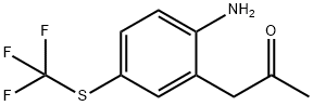 1-(2-Amino-5-(trifluoromethylthio)phenyl)propan-2-one 结构式