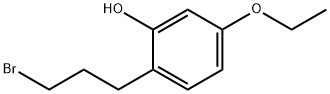 2-(3-Bromopropyl)-5-ethoxyphenol Struktur