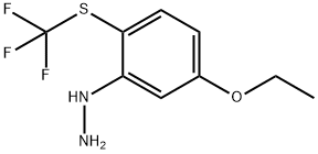 1-(5-Ethoxy-2-(trifluoromethylthio)phenyl)hydrazine 结构式