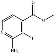 4-Pyridinecarboxylic acid, 2-amino-3-fluoro-, methyl ester Structure