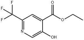 5-羟基-2-(三氟甲基)异烟酸乙酯, 1806579-92-9, 结构式