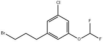 1-(3-Bromopropyl)-3-chloro-5-(difluoromethoxy)benzene Structure