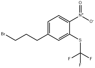 1-(3-Bromopropyl)-4-nitro-3-(trifluoromethylthio)benzene Structure