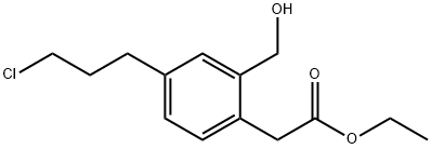 Ethyl 4-(3-chloropropyl)-2-(hydroxymethyl)phenylacetate,1806615-97-3,结构式