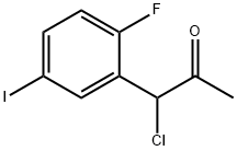 1-Chloro-1-(2-fluoro-5-iodophenyl)propan-2-one Structure