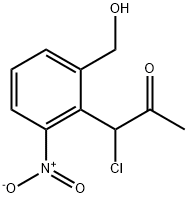 2-(1-Chloro-2-oxopropyl)-3-nitrobenzylalcohol 结构式