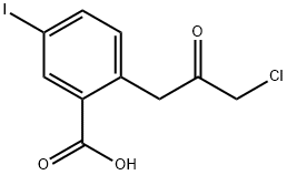 2-(3-Chloro-2-oxopropyl)-5-iodobenzoic acid Structure