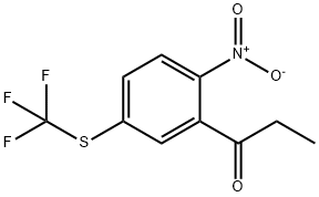 1-(2-Nitro-5-(trifluoromethylthio)phenyl)propan-1-one Structure